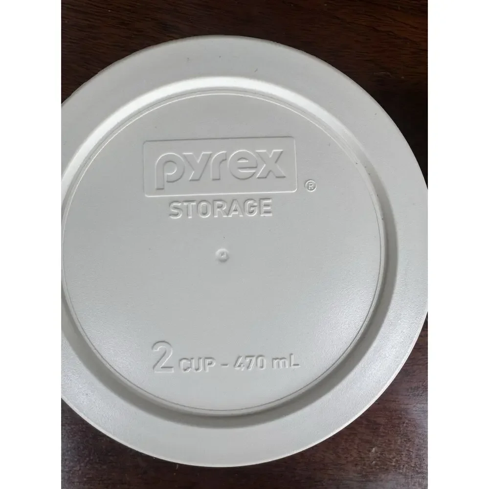 Pyrex Glass Storage Bowls 1 Cup 2 Cup w Lids Set Food Storage Clear